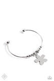 Paparazzi - Comber Canvas - Silver Bracelet Cuff Fashion Fix