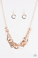 Royal Circus - Rose Gold Necklace Paparazzi #252