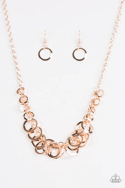 Royal Circus - Rose Gold Necklace Paparazzi #252