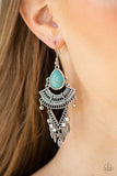 Paparazzi - Vintage Vagabond - Blue Earrings #2569