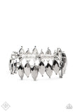 Paparazzi - Fiercely Fragmented - Silver Bracelet Fashion Fix