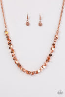 Paparazzi - Year To Shimmer - Copper Necklace #3047 (D)