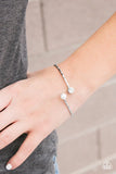 Paparazzi -  Mother Of Pearl - White Bracelet Cuff Like #3230