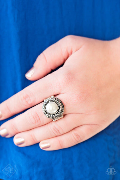 Bronx Beauty - White Paparazzi Ring #2663