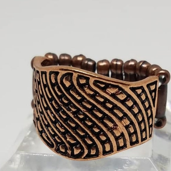 Desert Waves - Copper Paparazzi Ring #2697