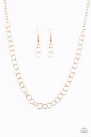 Paparazzi - Try On For Size - Gold Necklace #1457 (D)