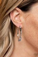 Paparazzi -  Coveted Curves - Silver Earrings Hoops Fashion Fix