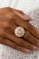 Paparazzi - High Society Haute - Gold Paparazzi Ring Fashion Fix