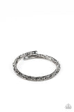 Paparazzi - Stageworthy Sparkle - Black Cuff-Like Bracelet