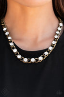 Paparazzi - Major Moxie - Brass Necklace Fashion fix