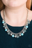 Paparazzi - Keep A GLOW Profile - Blue Necklace #2980 (D)