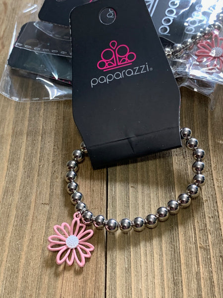 Paparazzi - Starlet Shimmer Bracelet - Flower Pink