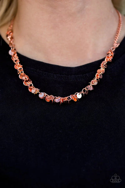 Paparazzi - Year To Shimmer - Copper Necklace #3047 (D)