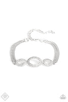 Paparazzi - Timelessly Metropolitan - White Bracelet Clasp Fashion Fix
