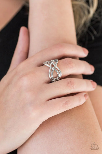 Infinite Illumination - Silver Paparazzi Ring #3064