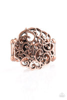 Thrills and Frills - Copper Paparazzi Ring #732