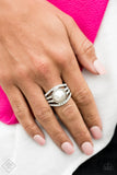 Paparazzi - A Big Break - White Paparazzi Ring Fashion Fix