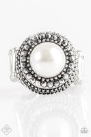 Bronx Beauty - White Paparazzi Ring #2663