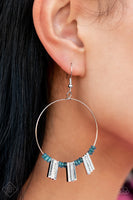Paparazzi-  Luxe Lagoon - Blue Earrings Fashion Fix