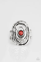 Paparazzi - Colorfully Chaotic - Brown Paparazzi Ring #4976