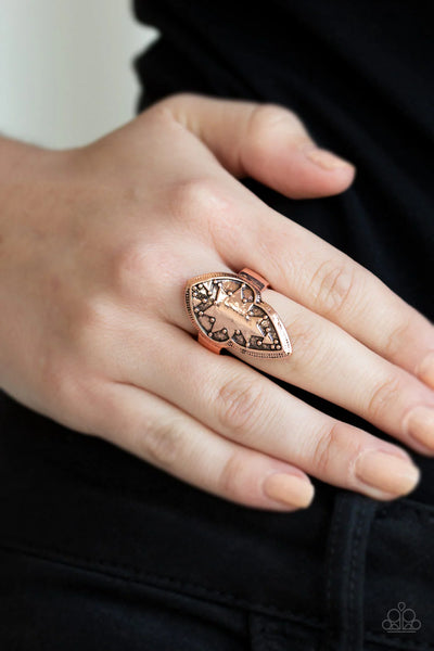 Tribal Ware - Copper Paparazzi Ring #3344