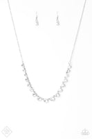 Paparazzi - Here We GLOW! - White Necklace #3977 (D)