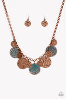 Paparazzi - Treasure HUNTRESS - Copper Necklace #1155 (D)