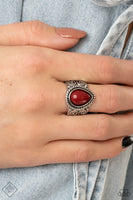 Paparazzi - Maritime Mirage - Red Paparazzi Ring Fashion Fix