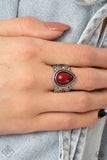 Paparazzi - Maritime Mirage - Red Paparazzi Ring Fashion Fix