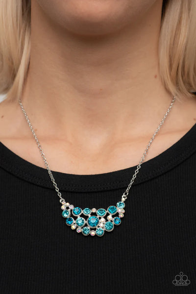 Paparazzi - Effervescently Divine - Blue Necklace (Fashion Fix Exclusive)