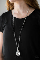 Paparazzi - Spellbinding Sparkle - White Necklace Blockbuster