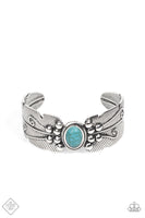 Paparazzi -Desert Haven - Blue Bracelet Cuff Fashion Fix