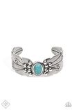 Paparazzi -Desert Haven - Blue Bracelet Cuff Fashion Fix