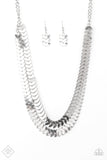 Paparazzi - Industrial Illumination - Silver Necklace Fashion Fix