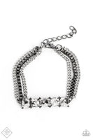 Paparazzi - Tyrant Treasure - Black  Bracelet Clasp Fashion Fix