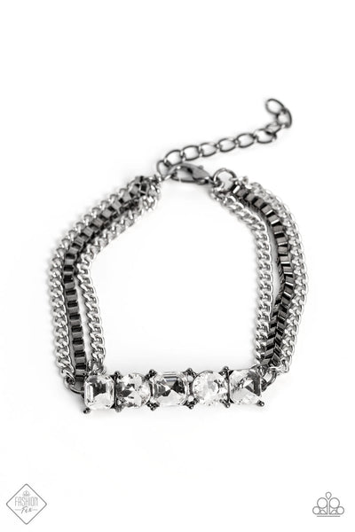 Paparazzi - Tyrant Treasure - Black  Bracelet Clasp Fashion Fix