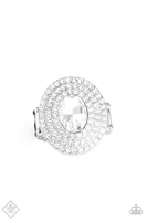 Paparazzi - Metro Millionaire - White Ring Fashion Fix