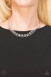 Paparazzi - Block Party Princess - White  Necklace Fashion Fix