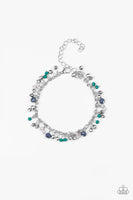 Paparazzi - Aquatic Adventure - Blue Bracelet Clasp 615 (D)