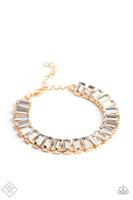Paparazzi - Darling Debutante - Gold Bracelet Clasp Fashion fix