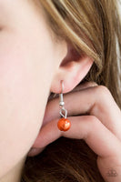 Paparazzi - Eloquently Eloquent - Orange Necklace #1682 (D)