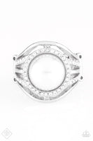 Paparazzi -  Pampered In Pearls - White Paparazzi Ring Fashion Fix