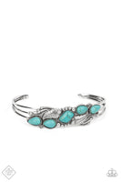 Paparazzi - Cottage Living - Blue Bracelet Fashion Fix Cuff