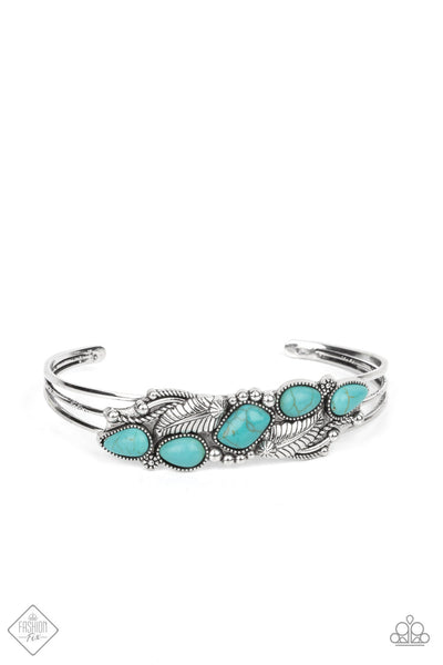 Paparazzi - Cottage Living - Blue Bracelet Fashion Fix Cuff