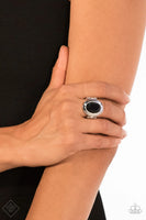 Deal or NOIR Deal - Black Ring - Paparazzi Accessories #1330
