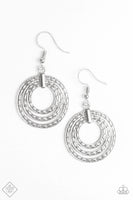Paparazzi -  Open Plains - Silver Earrings Fashion Fix