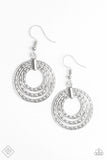 Paparazzi -  Open Plains - Silver Earrings Fashion Fix