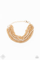 Paparazzi - Pour Me Another - Gold Bracelet Clasp Fashion fix