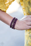 Paparazzi -  Rockin Rococo - Purple Stretchy Bracelet Fashion Fix