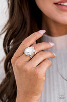 Paparazzi - BLINGing Down The House - White Paparazzi Ring Fashion Fix